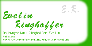 evelin ringhoffer business card